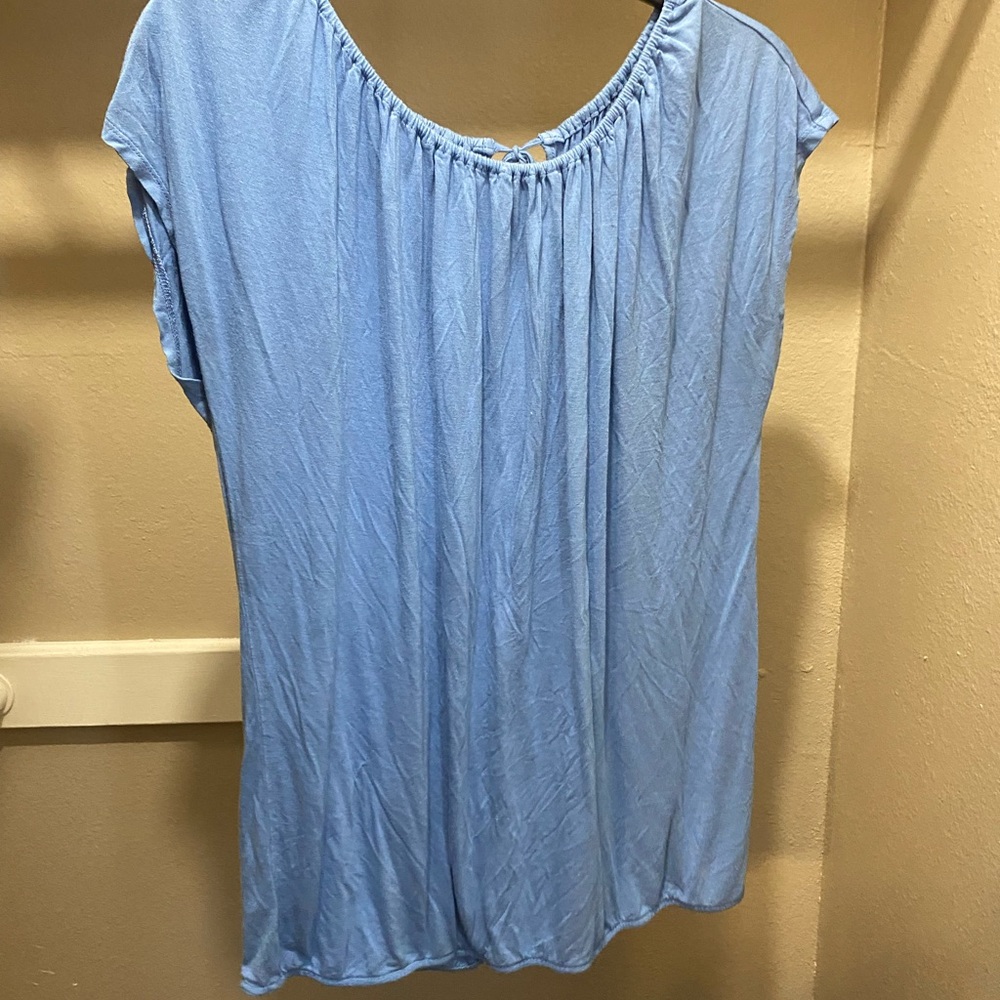 Large blue blouse